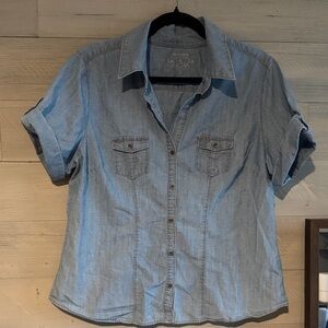 Sonoma Denim Blue Button Down Shirt